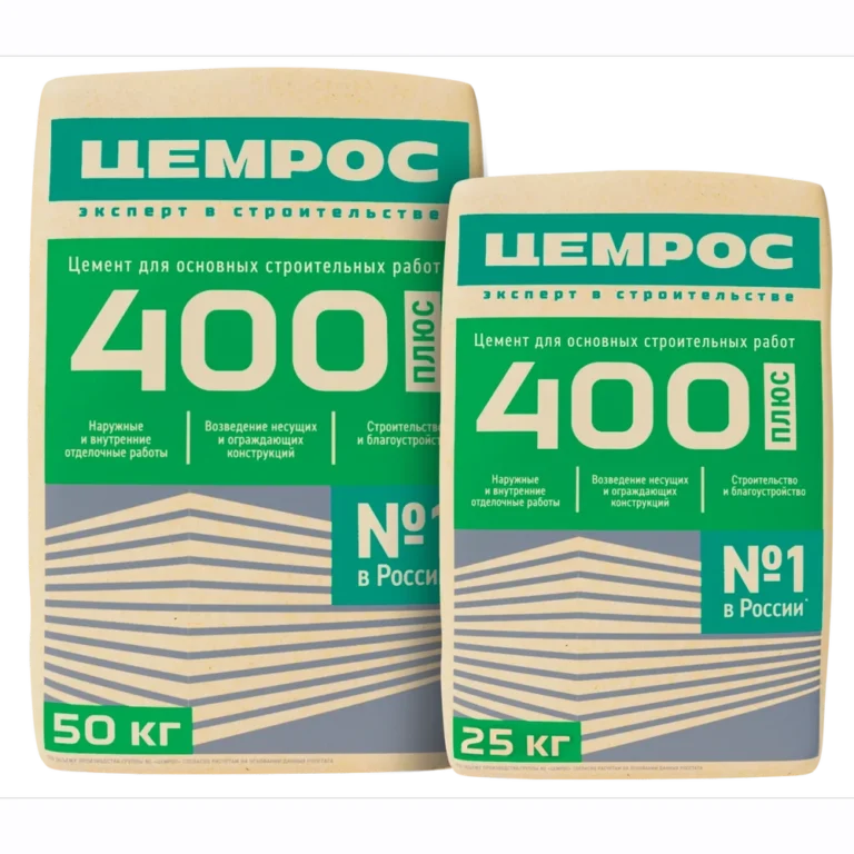 Цемент Цемрос 400 ПЛЮС ЦЕМ I 32.5 Б 25 кг