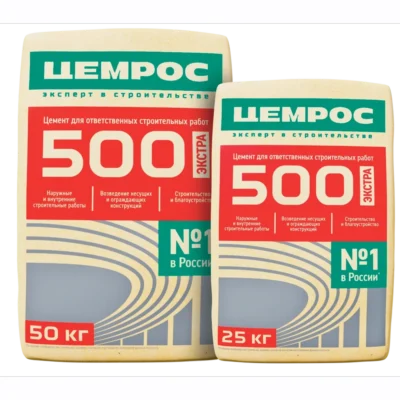Цемент Цемрос М500 ЦЕМ II А-Ш 42.5 Н 25 кг