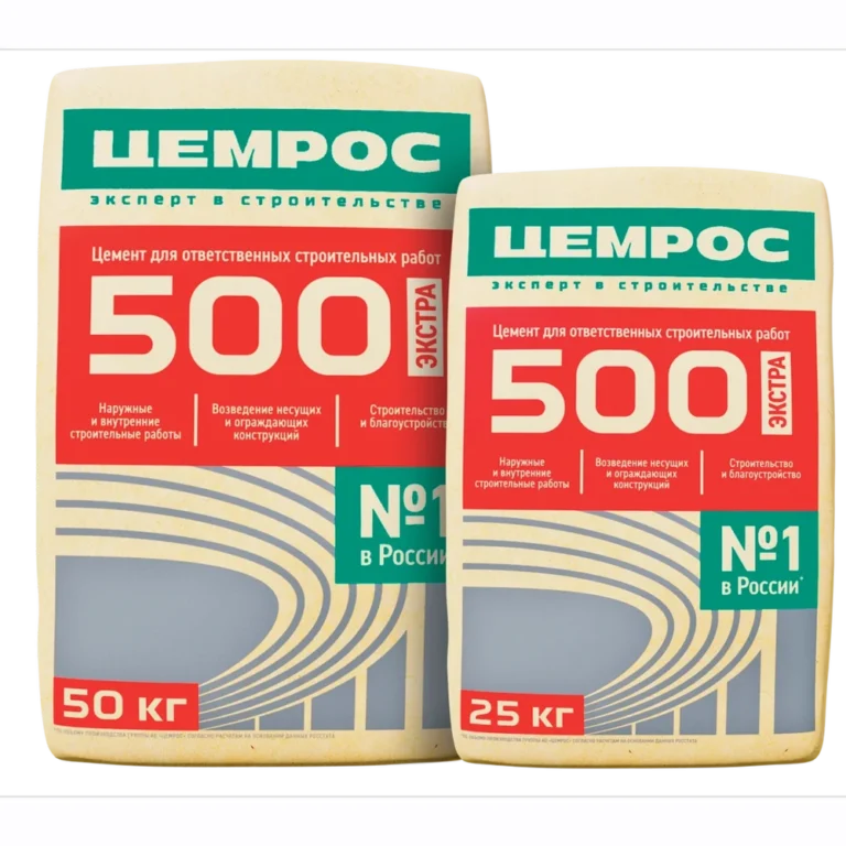 Цемент Цемрос М500 ЦЕМ II А-Ш 42.5 Н 25 кг