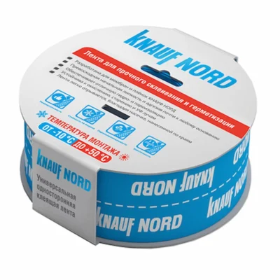 Клейкая лента для пароизоляции KNAUF NORD 25мx60мм для пленок и мембран