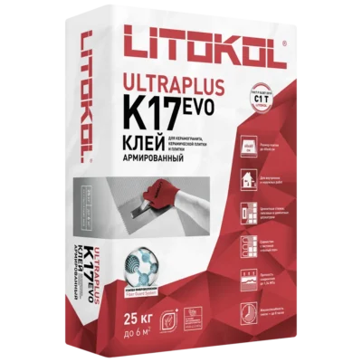 Плиточный клей Litokol Ultraplus Evo  К17 25 кг